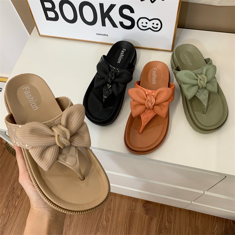 CHZK thời trang mới flip-flops phụ nữ, dày-soled bãi biển dép đi trong nhà