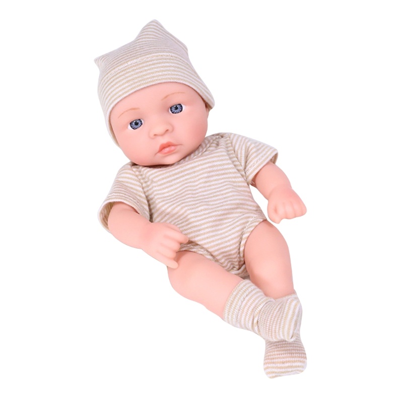Búp Bê Em Bé Sơ Sinh 20cm Với Mũ Len Dễ Thương Giống Như Em Bé