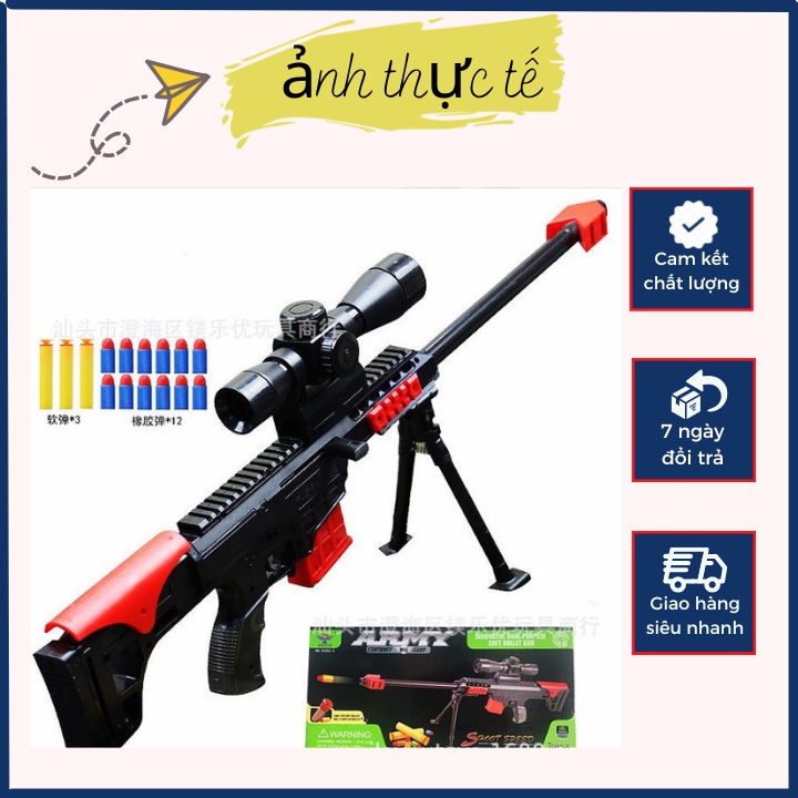 Đồ chơi trẻ em mô hình sung đồ chơi phóng đan xốp-đồ chơi sung nerf chất liệu nhựa ABS cao cấp tặng kèm 20v xốp