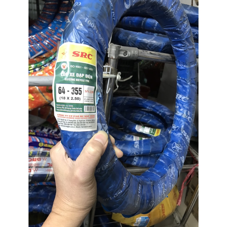 Vỏ Lốp Xe Đạp Điện Sao Vàng SRC 47-456 (22x1.75) Chính Hãng
