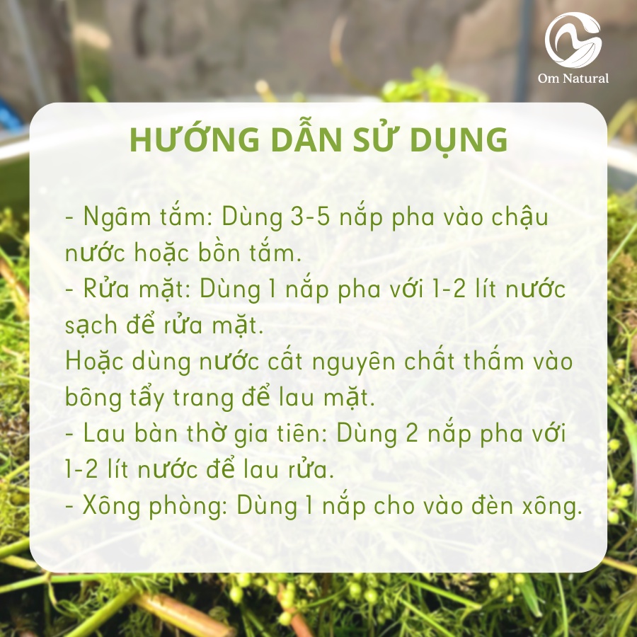 Nước cất Mùi già Hương A OM NATURAL 350ml