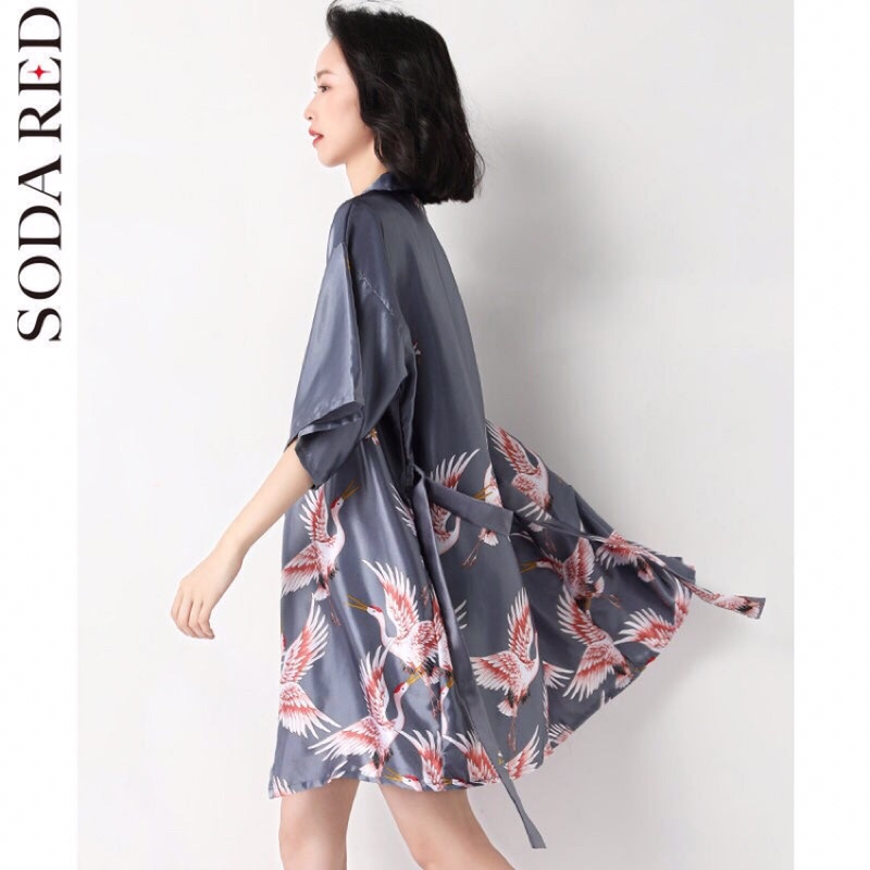 Áo choàng ngủ lụa/ thun lạnh kiện si Nhật/Hàn/Trung | BigBuy360 - bigbuy360.vn