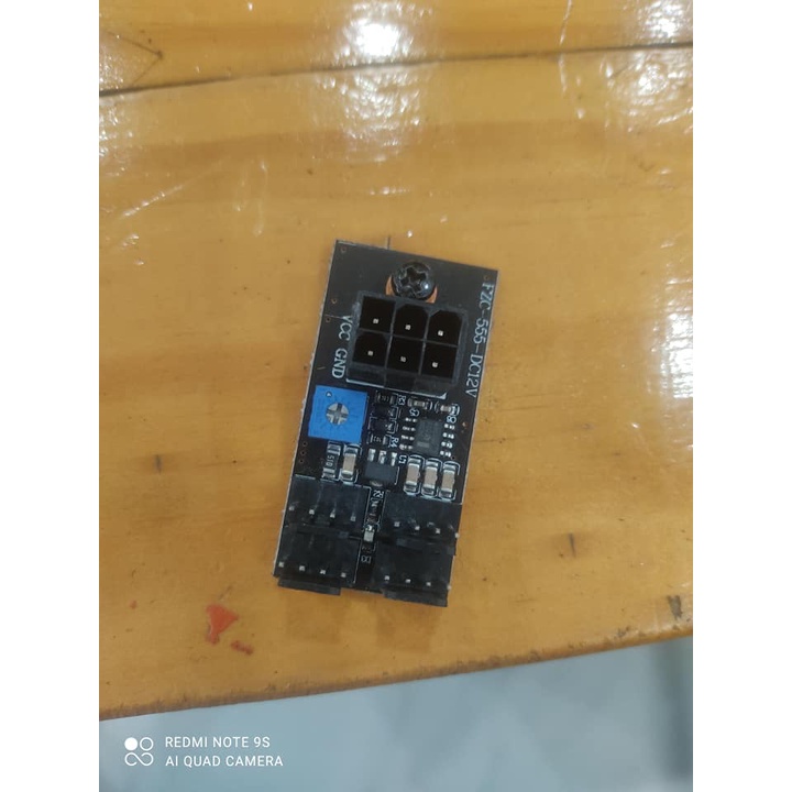 Board mạch gắn 4 fan 12v (Máy vi tính, máy đào tiền ảo), gắn 4 fan trong thùng 4U