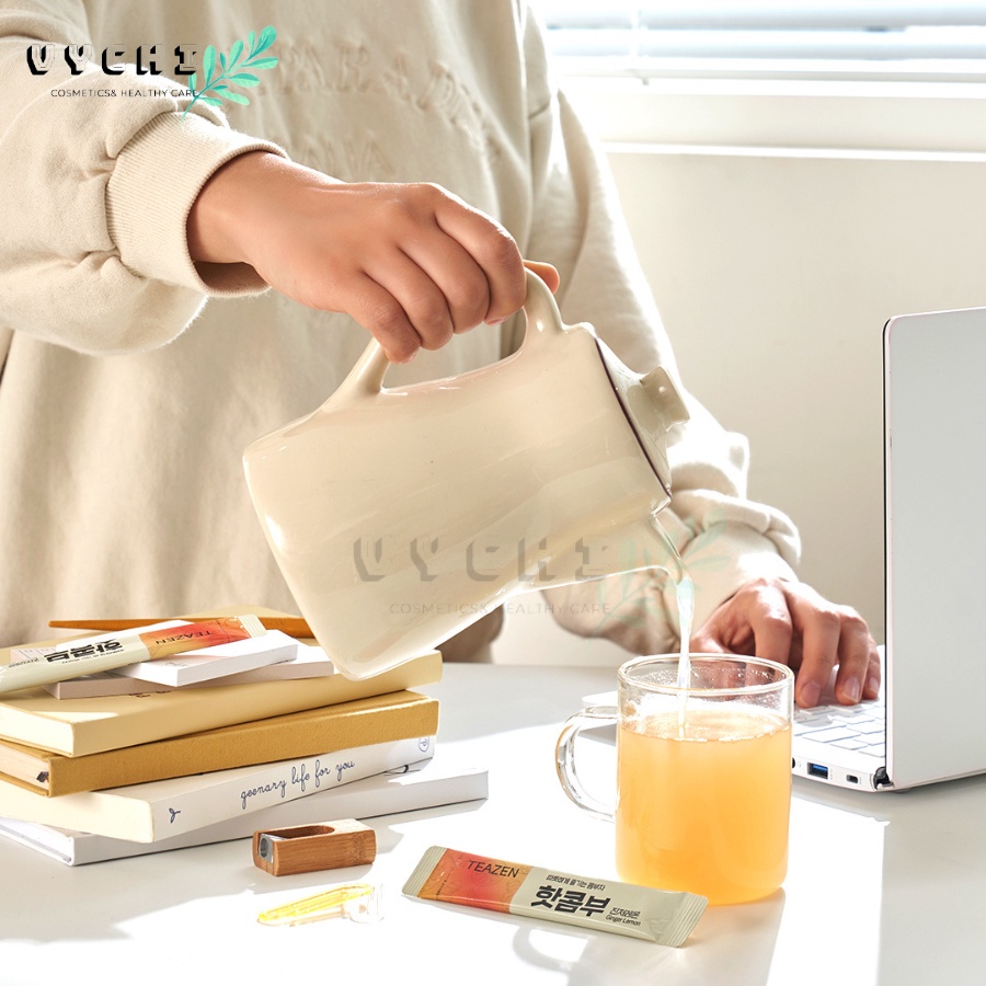 Trà Teazen Kombucha chanh gừng nhập khẩu Hàn Quốc