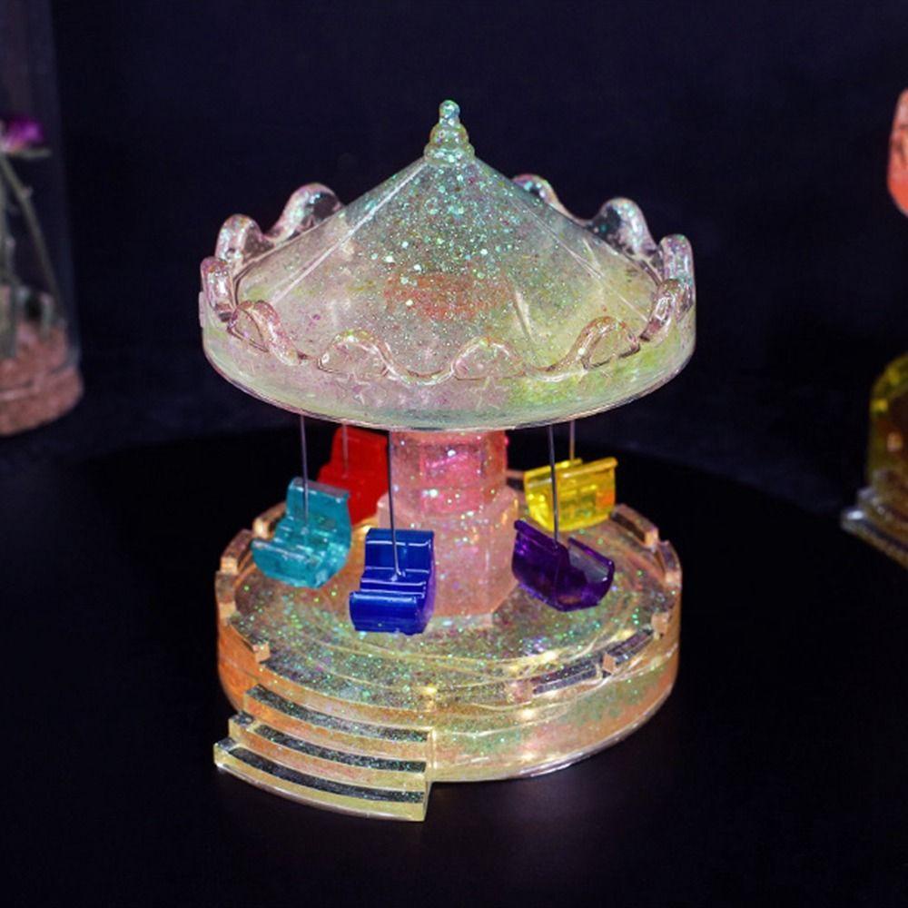 Khuôn Làm Vòng Quay Ngựa Gỗ 3D Không Mùi|Khuôn Silicone Làm Bánh Tiện Lợi