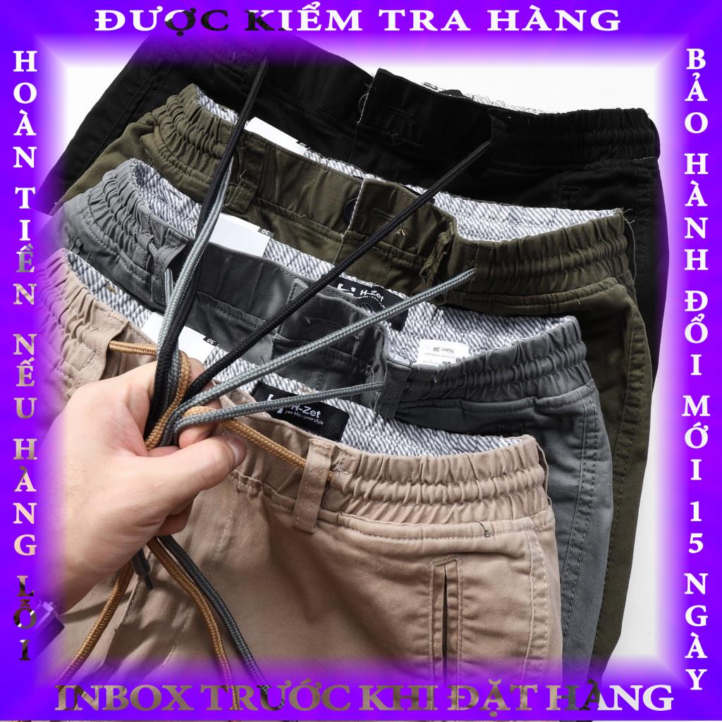 Quần Jogger Kaki Túi Hộp Nam H-ZET, Chất Vải Kaki Cotton Co Giãn - JGTH 01 hanthien