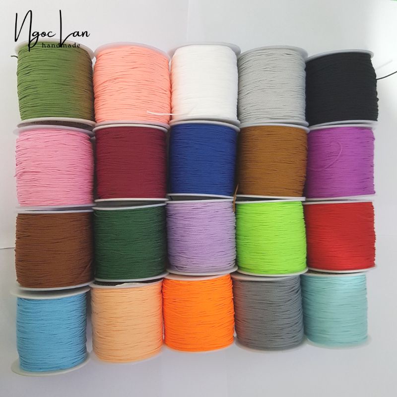 Cuộn dây đan vòng 0.8mm (100m) làm đồ handmade