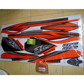 Bộ tem Honda Airblade thái cam đen nhập