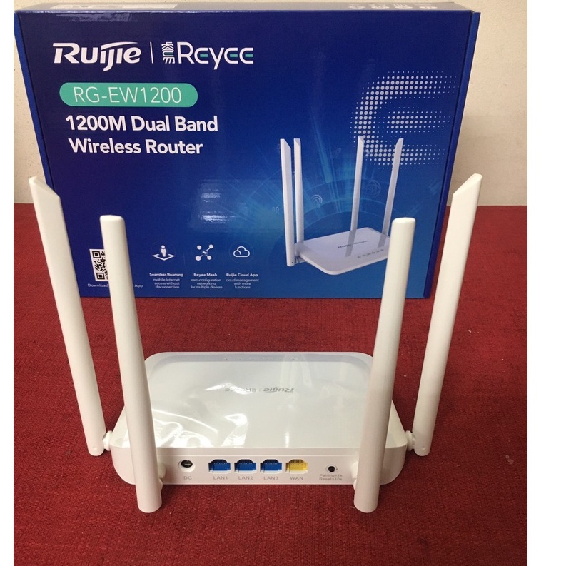 Bộ phát wifi tốc độ cao 4 râu và 6 râu Ruijie RG-EW1200G Pro, RG-EW1200, RG-EW300 Pro - Hàng chính hãng