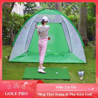 Lồng tập golf chip lưới tập Swing trong nhà di động tiện lợi tháo lắp nhanh shop GOLF PRO LT001