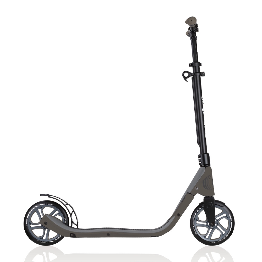Xe trượt scooter 2 bánh GLOBBER ONE NL 205 cho thiếu niên và người lớn - Đen/Xám