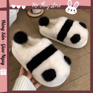 (Hàng sẵn) Dép bông nam nữ gấu trúc xixitiao dễ thương loại 1