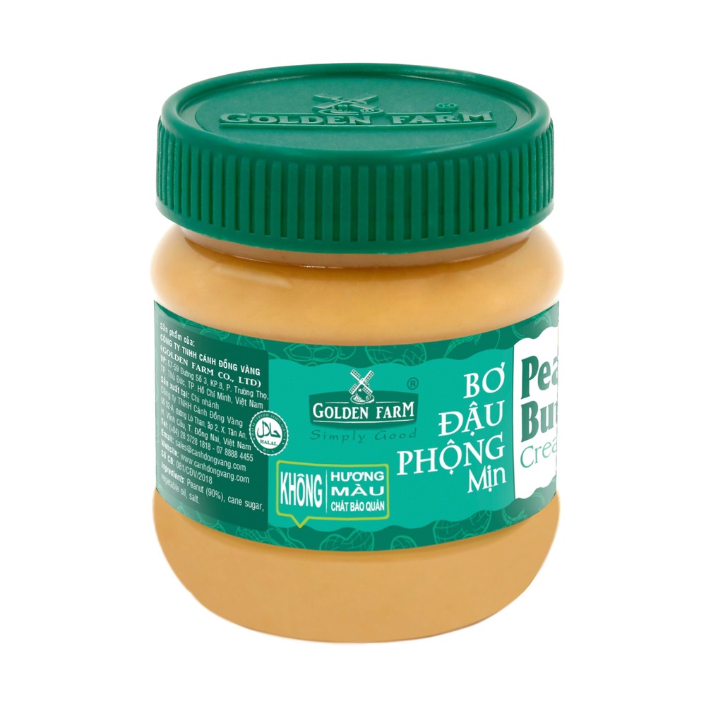 Bơ Đậu Phộng Mịn Golden Farm Đủ Size Làm Từ Đậu Phộng Tự Nhiên