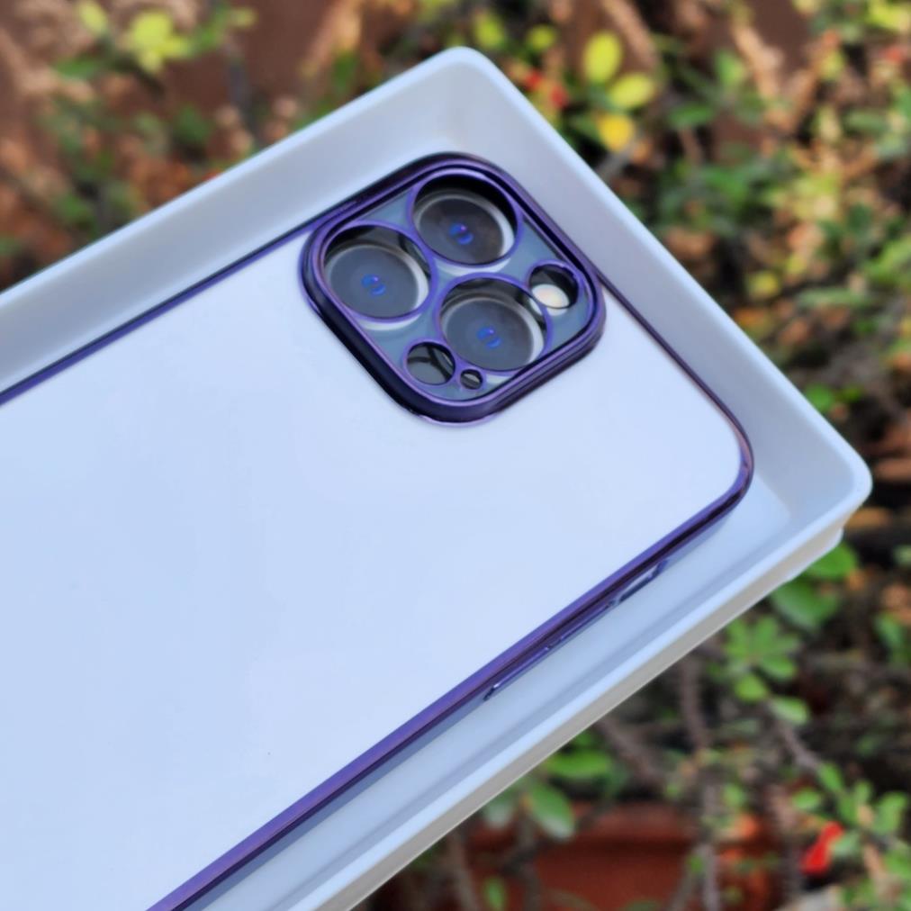 ⚡️Ốp iPhone 14⚡️ - Ốp lưng Devia Glimer trong cứng bảo vệ camera cho iPhone 14 Pro, 14 Pro Max viền mạ Crow siêu đẹp