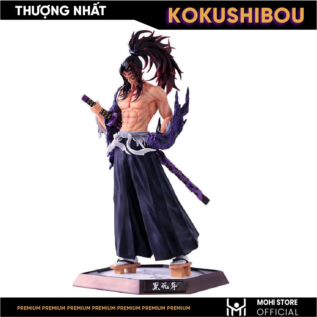 Mô Hình Thượng Nhất Kokushibou Cao 30cm - Full box - Kimetsu No Yaiba - Có Hộp Màu