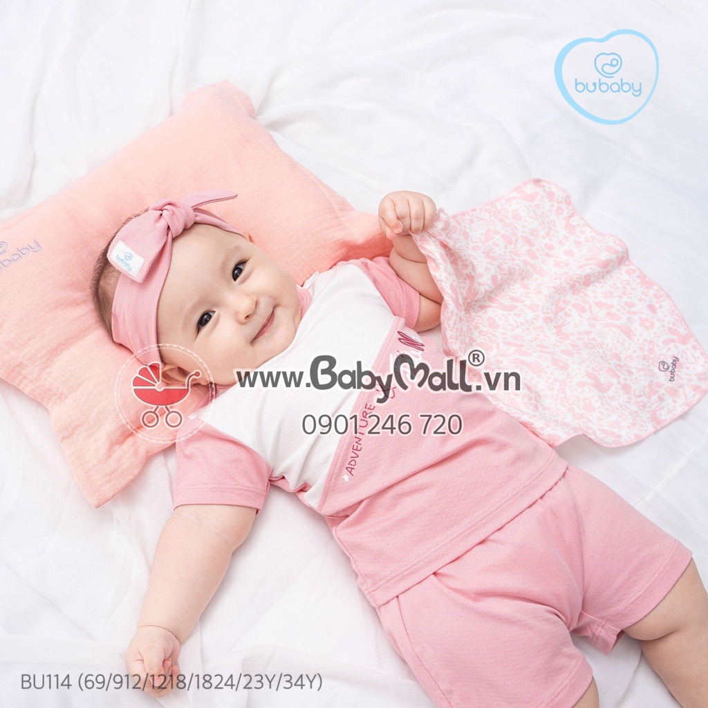 Bubaby Bộ ngắn tay cài vai - Bubaby Candie Nite