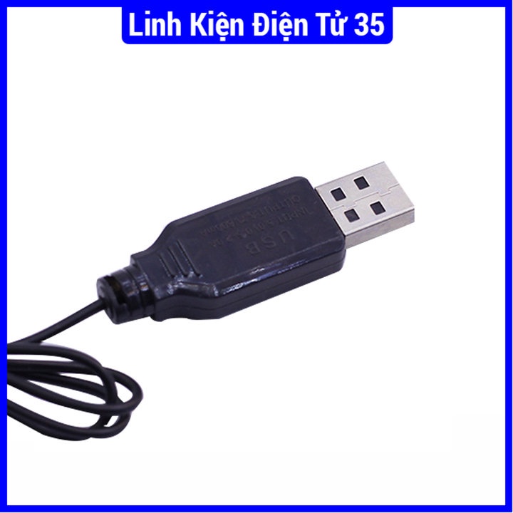 Dây sạc pin Lithium 1 cổng màu đen giá rẻ, chất lượng
