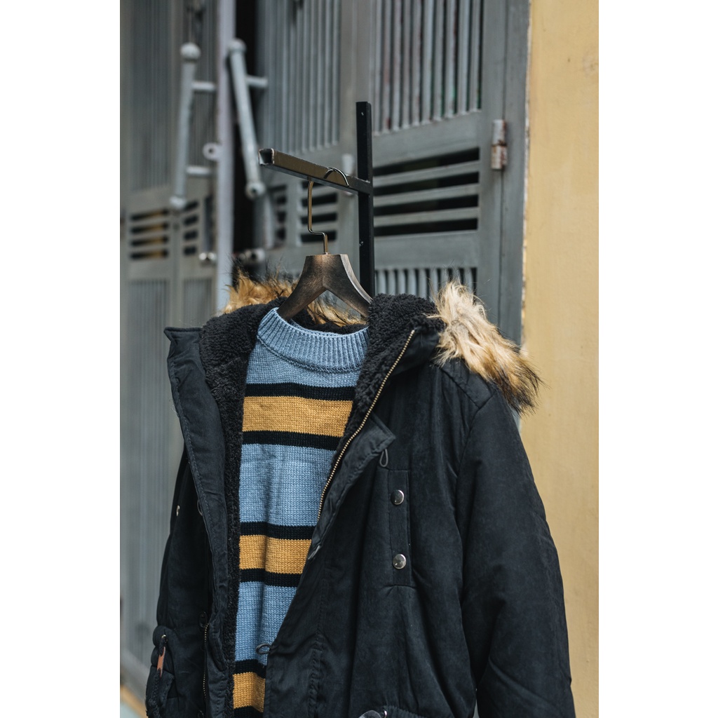 Áo Khoác Ấm Chần Bông, Chất Dày, Trang Hàn Quốc Nam Nữ