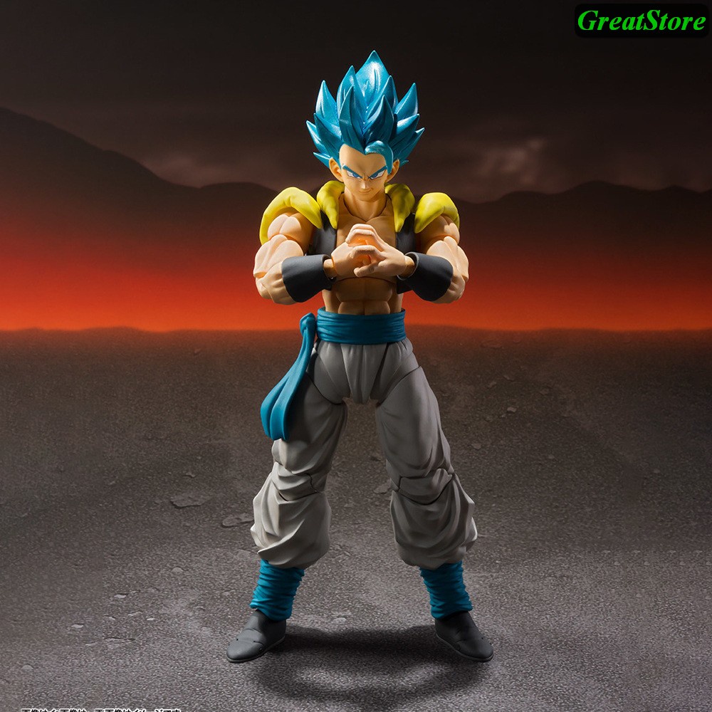 Mô hình Dragonball Gogeta super saiyan blue FIGMA Ation Figure 16 cm cử động được