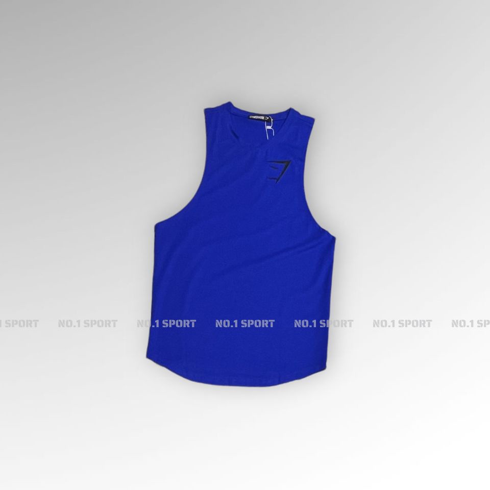 [Sale] Tanktop Gym Sharks Basic, Chất Cotton, Logo Thêu