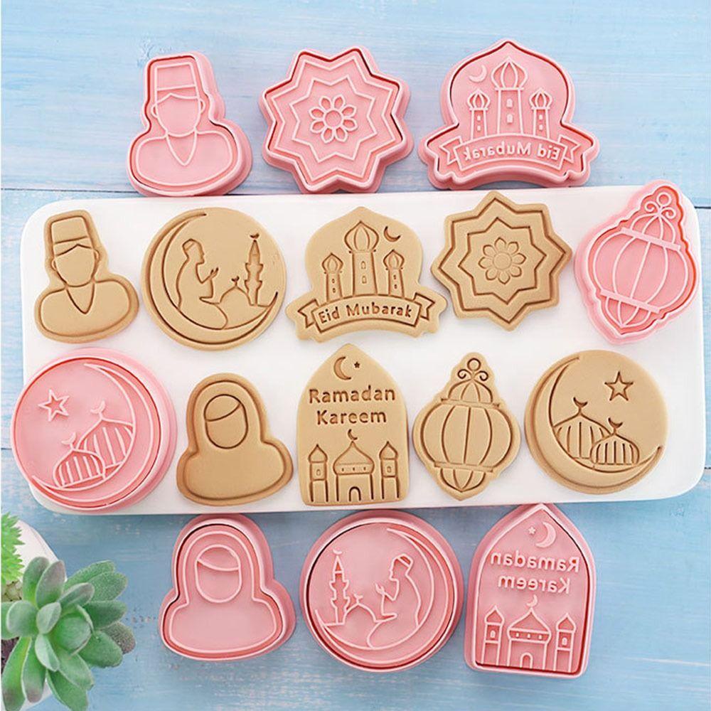 Set 8 Khuôn Cắt Bánh Quy Hình Eid Mubarak Ramadan Mubarak