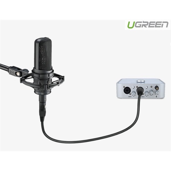 Cáp nối dài 3 mét Microphone XLR Ugreen 20711- Hàng Chính hãng BH 18 tháng