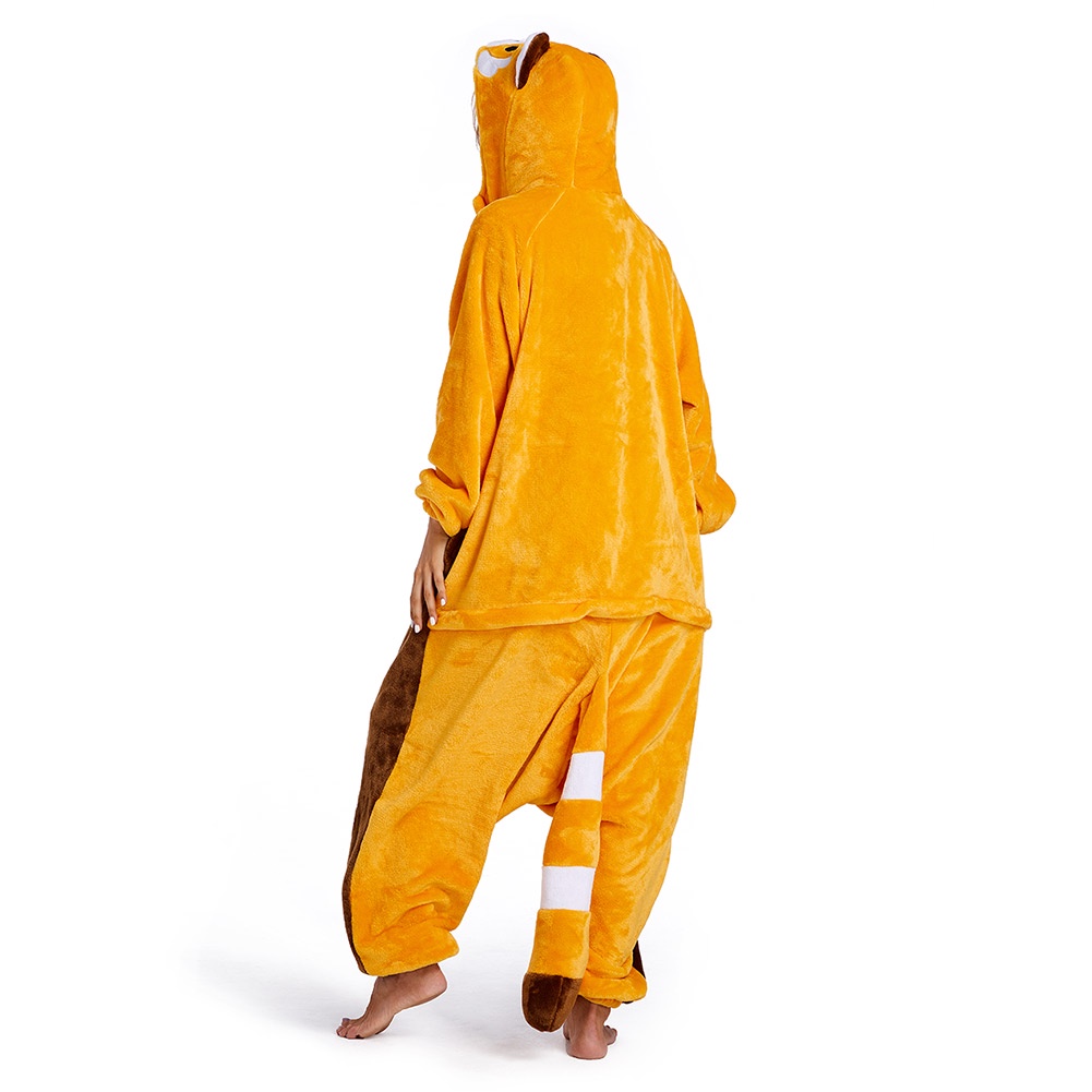 Ola Bộ Đồ Ngủ Liền Thân Hóa Trang Gấu Trúc Nhồi Bông flannel Có Mũ Trùm Cho Nữ