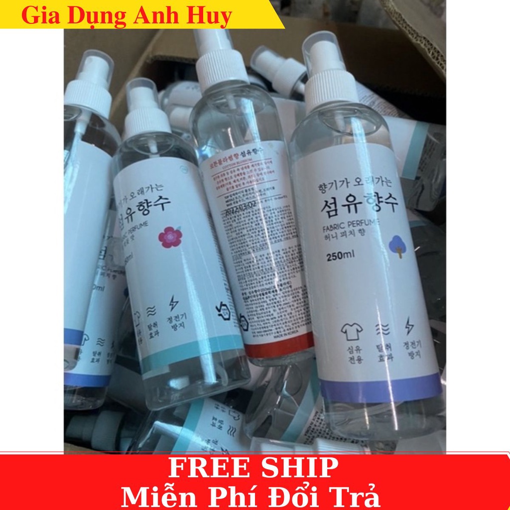 Xịt thơm khử trùng quần áo Fabric Ferfume Hàn Quốc Mùi Hương Dịu Nhẹ 100ml