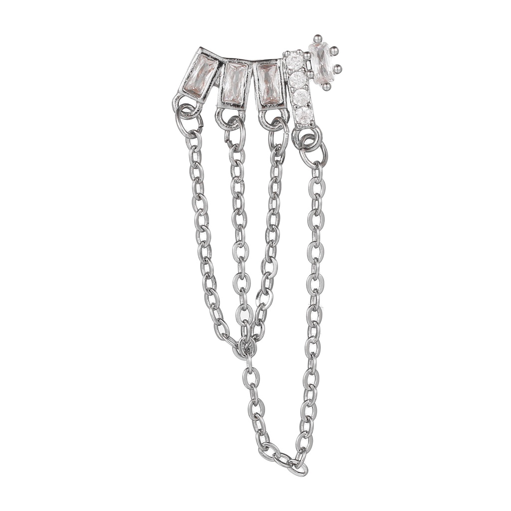 1 Bông Tai Bạc S925 Hình Nơ Đính Ngọc Trai Không Gây Dị Ứng