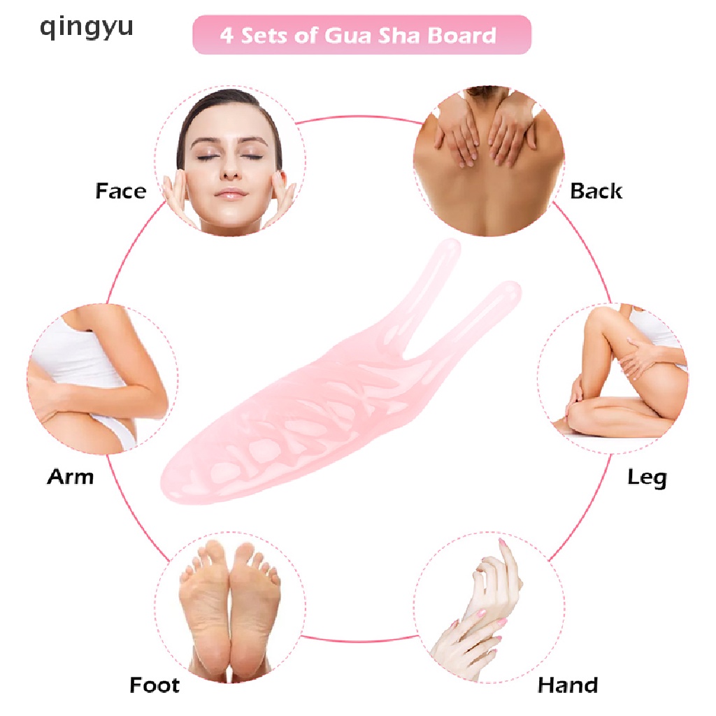 Guasha Mát Xa Mặt Bằng Nhựa Resin Tự Nhiên