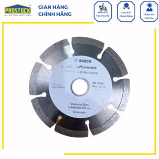 Lưỡi cắt kim cương có khía BOSCH (105x16/20x1.6mm) Bê Tông 2608603727 PK LCA