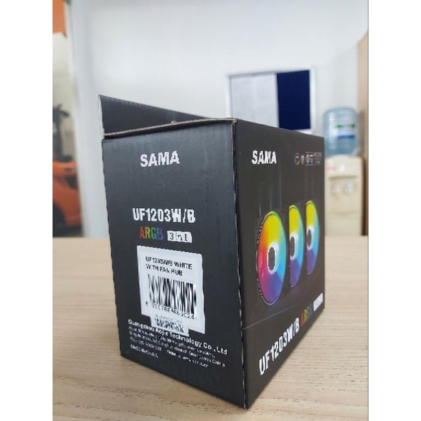 QUẠT MÁY TÍNH LED RGB PC KHÔNG DÂY UNI FAN SAMA UF1203