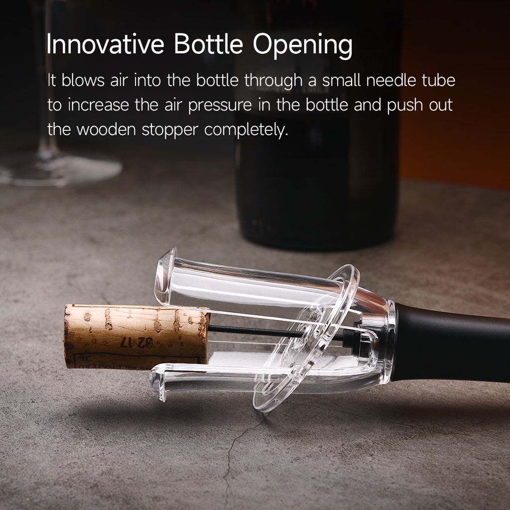 Xiaomi Youpin Dụng Cụ Mở Nắp Chai Nén Khí Joy Hình Tròn Bằng Lá Thiếc Dễ Sử Dụng Cho Người Già Và Trẻ Em