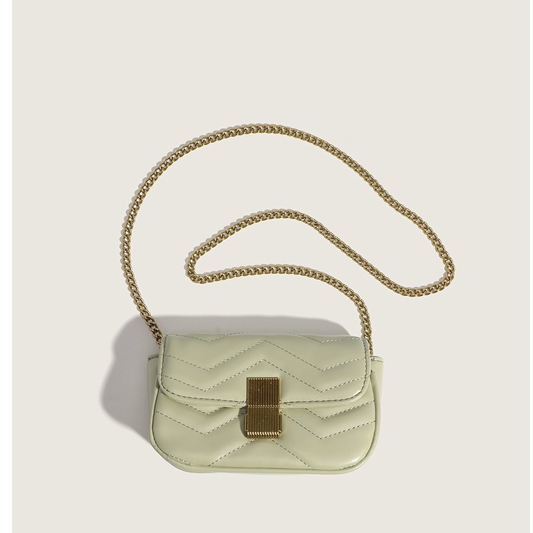 Túi Đeo Chéo Hình Vuông Nhỏ Thiết Kế Dây Xích 2022 Thời Trang Mới Cho Nữ