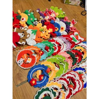 Mũ len và yếm len cho mèo (chat chọn mẫu)