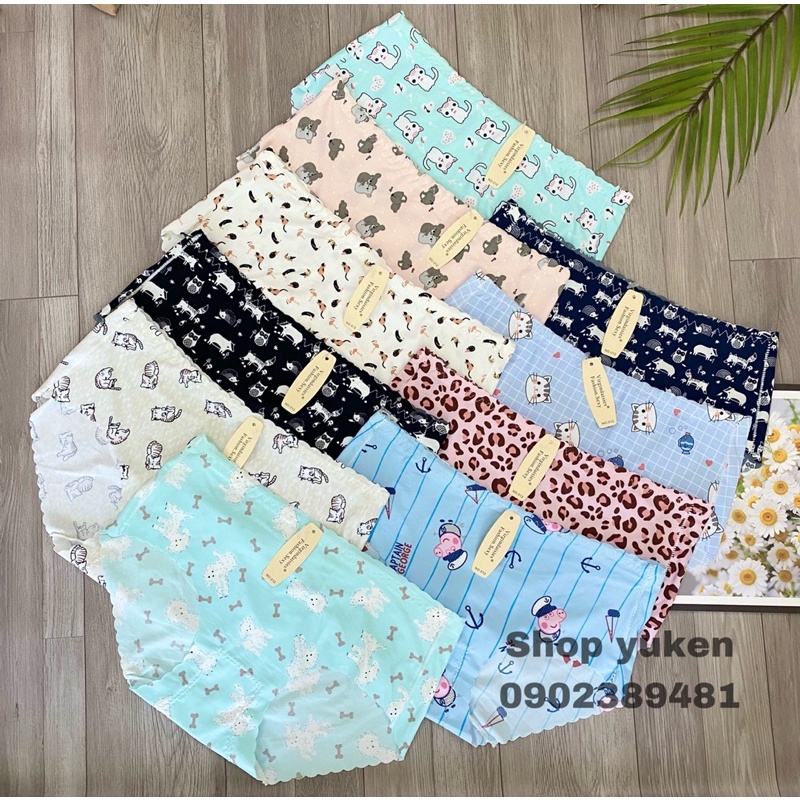 Q882 . Combo 5 Quần Lót Su Không Viền . Quần Lót Nữ Su Hoạ tiết Không đường may bđ13