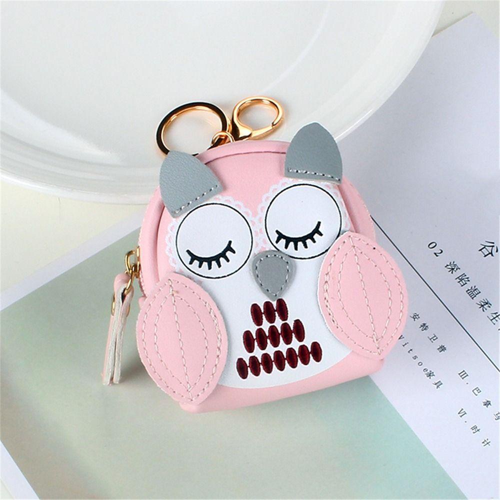 UUMIR Móc Khóa Da PU Hình Cú Mèo Xinh Xắn