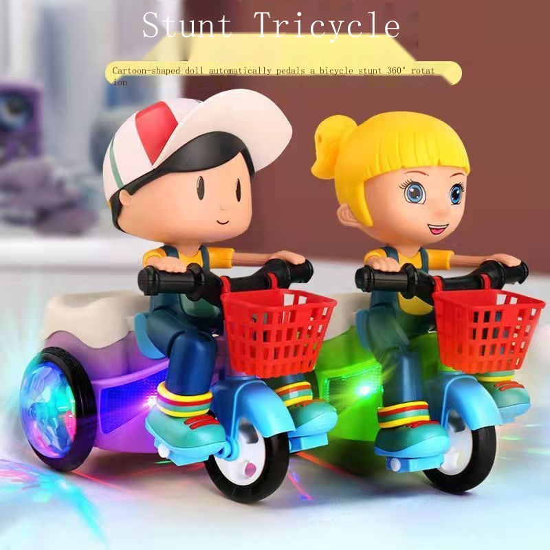 Đồ Chơi Mô Hình Xe Hơi Điện Ba Bánh Douyin Cho Bé Trai net red Bán Sỉ stall