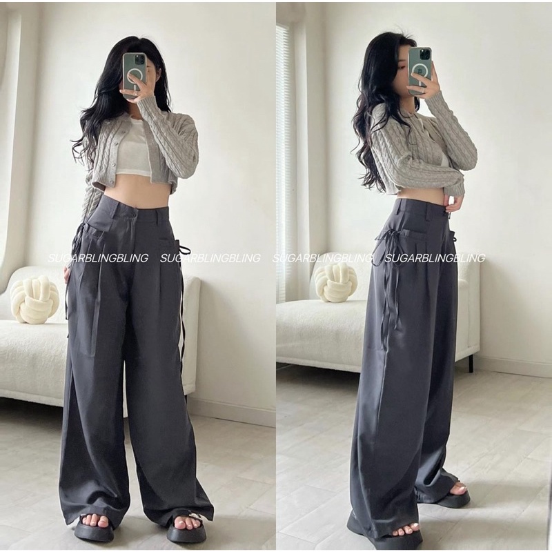 QUẦN SUÔNG DÂY 2 BÊN TÚI Q28 | Sugarblingbling