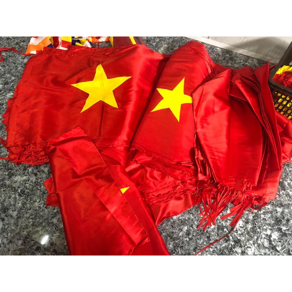 [xả] Cờ Tổ Quốc Đủ Cỡ Vải Sa Tanh Siêu Bền Giá Rẻ