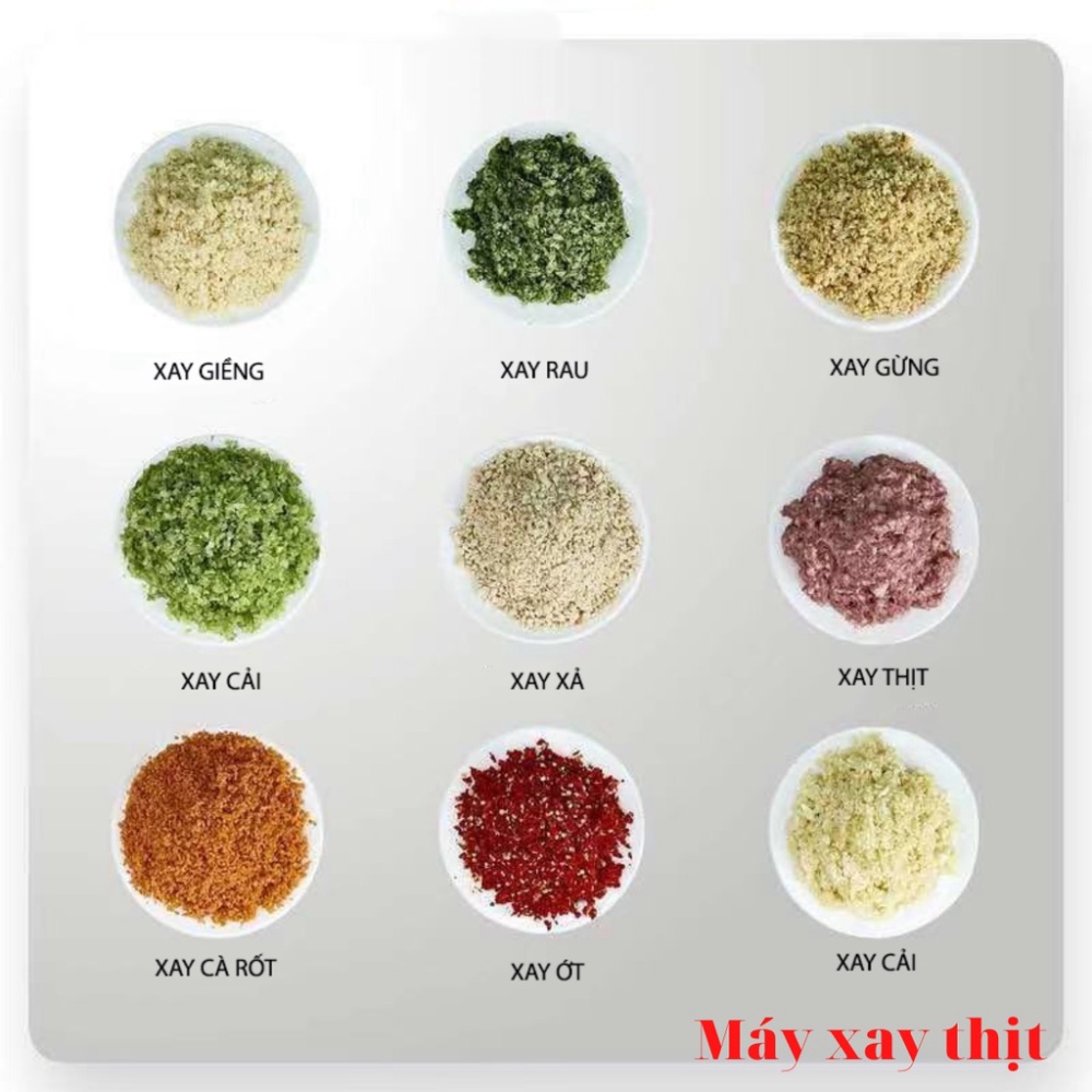 Máy xay thịt mini - xay tỏi ớt xay thịt, máy xay thịt đa năng xay sinh tố ngũ cốc dung tích 2L HOT