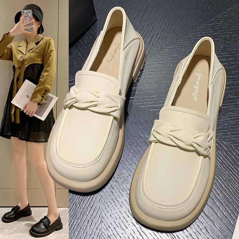 Giày Đốc Nữ Đế Cao 3cm, Giày Búp Bê Tiểu Thư Học Sinh Hàn Quốc Đế Kép Da Mềm Dẻo - GDN