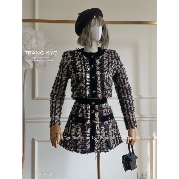 SET dạ tweed siêu hot hit phong cách sang chảnh hàng thiết kế cao cấp dành riêng cho nữ VÂNDUONGfashion