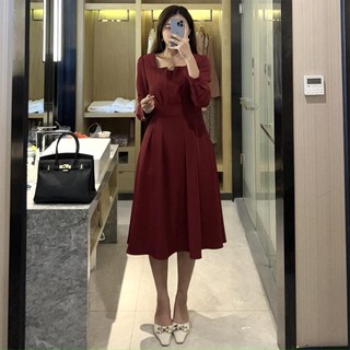 Đầm Bigsize Mập Fashion Đầm Bigsize Xếp Ngực 2 Màu Dài Tay Kiểu Dáng Thanh Lịch Đủ Size 50-90kg DA0014-15