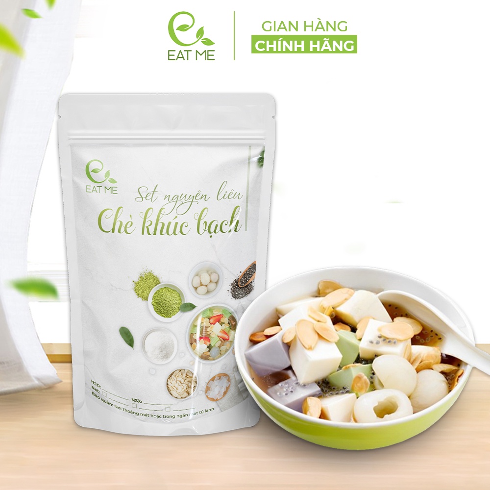 Set Chè Khúc Bạch EatMe - Set Nguyên Liệu Nấu Chè Khúc Bạch 15 20 Chén