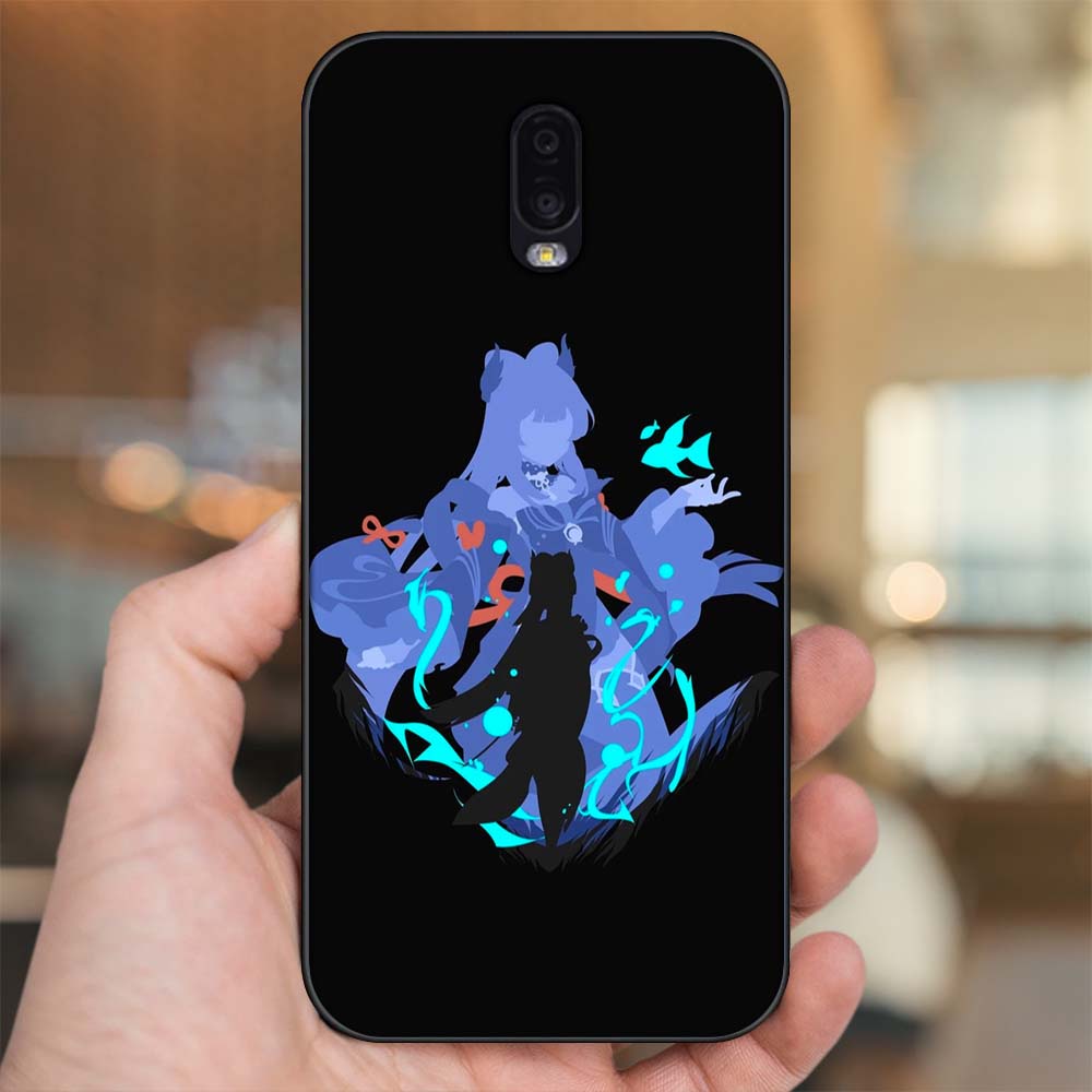 Ốp lưng Samsung J7 Plus viền đen in hình Sangonomiya Kokomi Genshin Impact