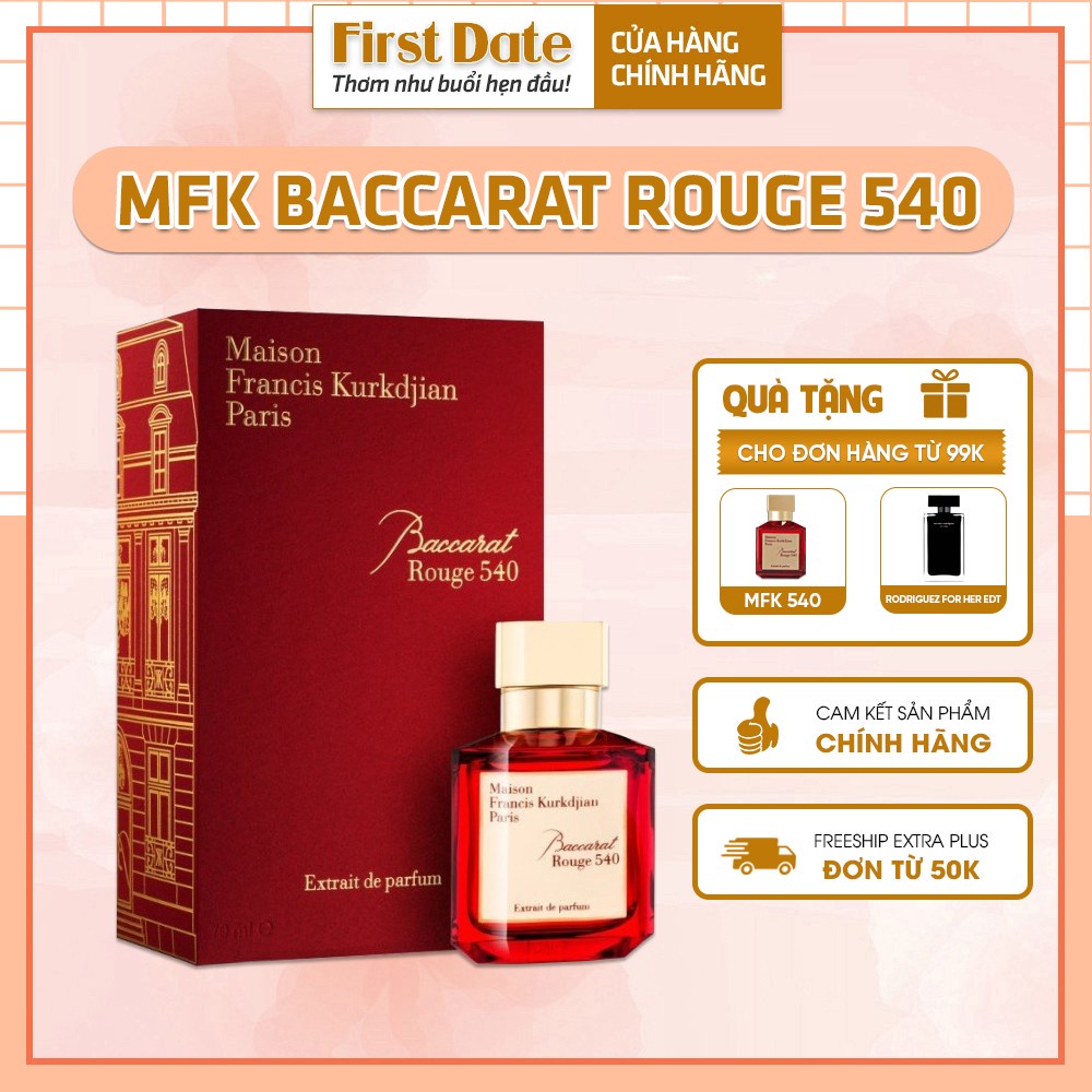 Nước hoa nữ MFK Baccarat Rouge 540 Extrait de Parfum - Viên Rubi giữa thế giới nước hoa - First Date