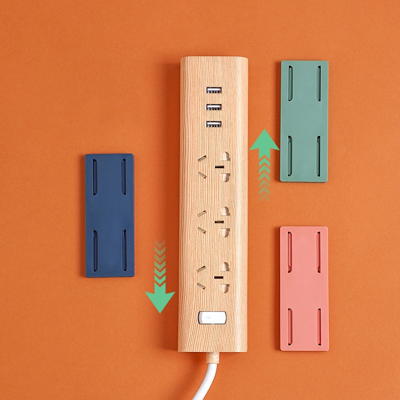 Giá Đỡ Ổ Cắm Điện Gắn Tường Tự Dính Không Để Lại Dấu Vết