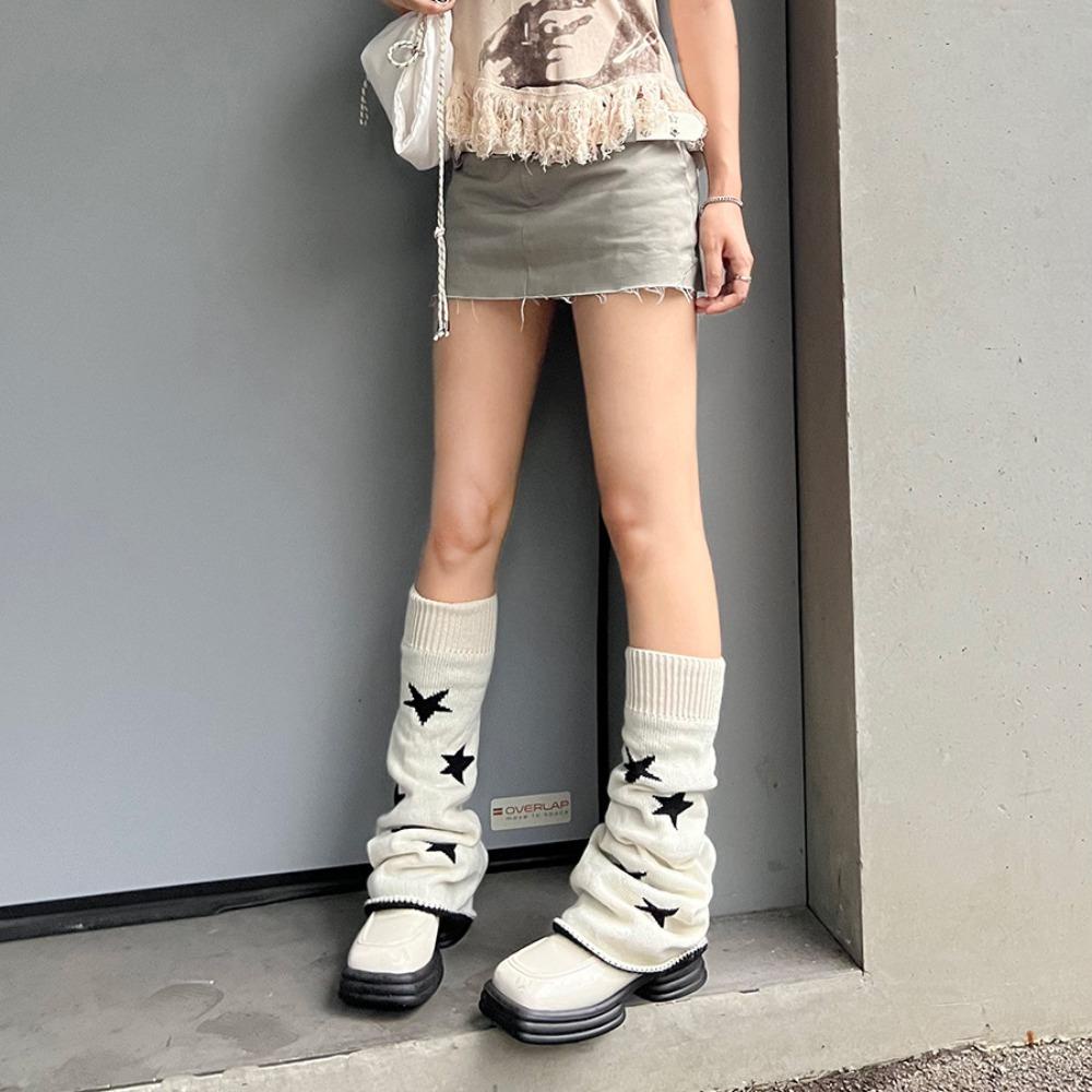 Preston Vớ Dệt Kim Mềm Mại Thoải Mái Thời Trang Thu Đông Phong Cách Harajuku Cho Nữ