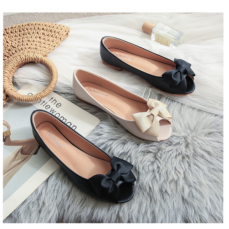 HÀNG CÓ SẴN (Size 40➡️43) _ Giày búp bê Hở mũi Big Size